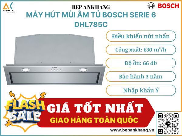 Máy hút nùi âm tủ Bosch DHL785C - serie 6 